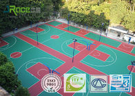 Elastic Bottom Artificial Tennis Court Surfaces Custom Design For College