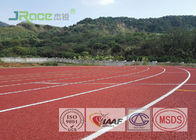 Full Pour Running Track Flooring , Prefabricated Rubber Athletic Track Anti UV
