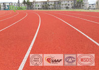 Outdoor Sport Polyurethane Track Surface , Rubber Track And Field Spike Resistant