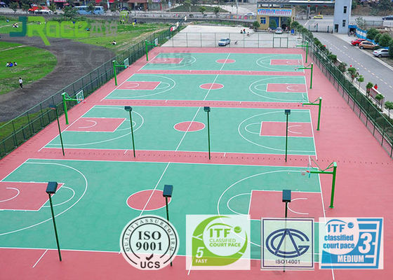 Weather Resistance Multifunctional Sport Court Surface For Tennis Field