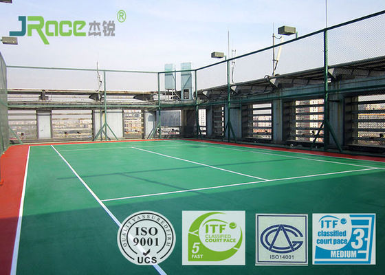 Professional Multi Sport Court Surface , Tennis Court Flooring Material