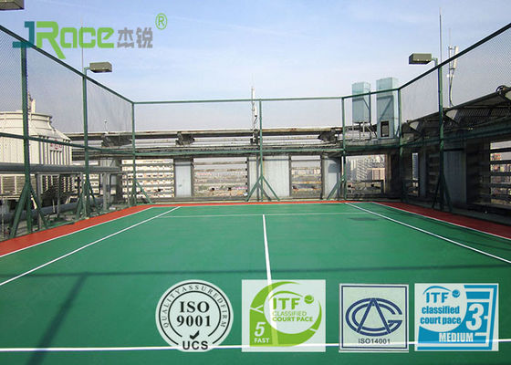 Basketball Sport Court Surface Plastic Coating PU Rubber Material , Seamless Design