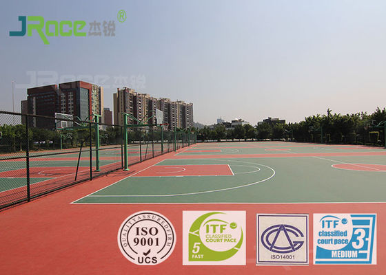 School / Stadium Multifunctional Sport Court Basketball Tennis Flooring Moisture Proof