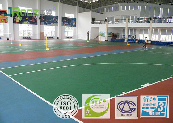 Outdoor Basketball Court Flooring Material , Modular Basketball Flooring High Rebound Force