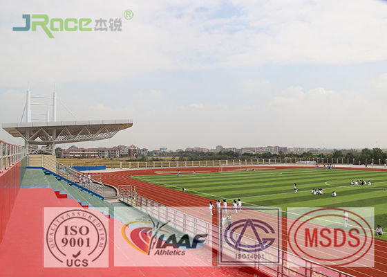 13mm Track And Field Surface , Rubberized Track Surface Customized Color