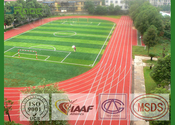 Preformed Running Track Flooring , Outdoor Rubber Flooring For College