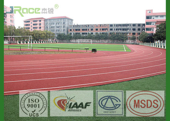 Preformed Running Track Flooring , Outdoor Rubber Flooring For College