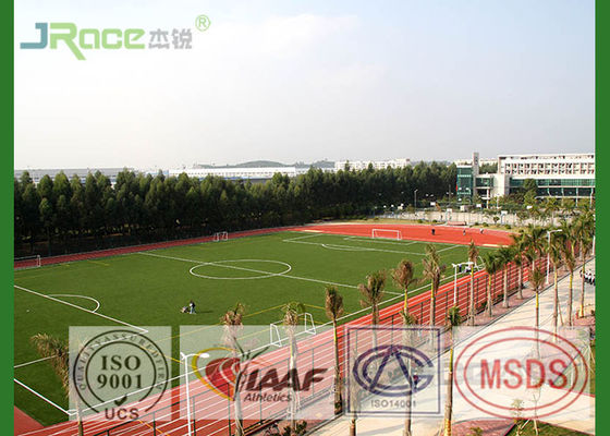 Stadium Indoor / Outdoor Synthetic Running Track Surface Anti Peel Anti Cracking