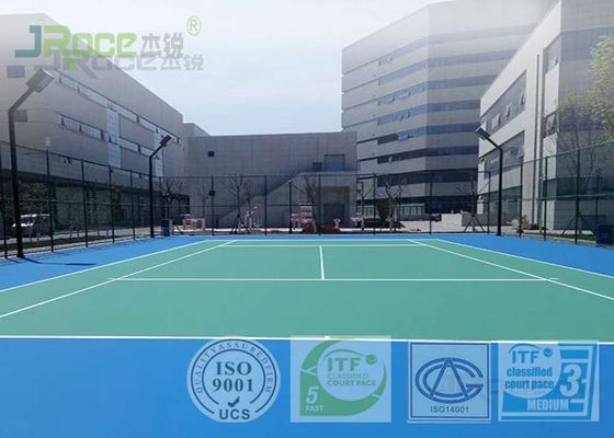 Indoor / Outdoor Acrylic Tennis Court Flooring Materials Seamless Design