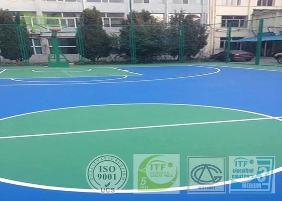 Low Maintenance Plastic Tennis Court Surface Anti Bulging Anti Cracking