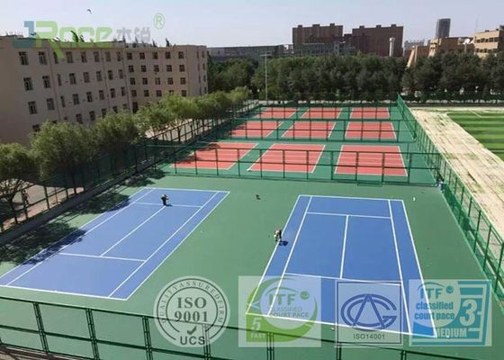 Long Lasting Sport Court Surface , Playground Rubber Flooring Aging Resistance