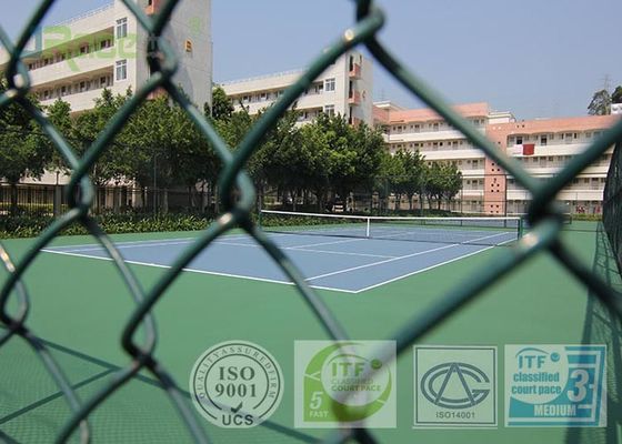 Professional Outdoor Acrylic Tennis Court Surface 2-7 Mm Thickness Customized