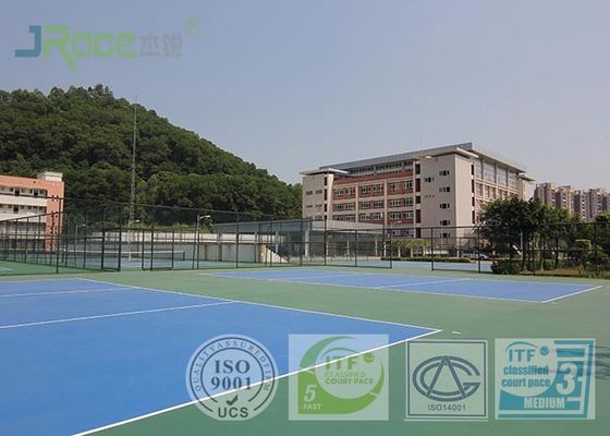 Acrylic Tennis Court Surface 2-7 Mm Thickness , Reducing Injury To Athletes