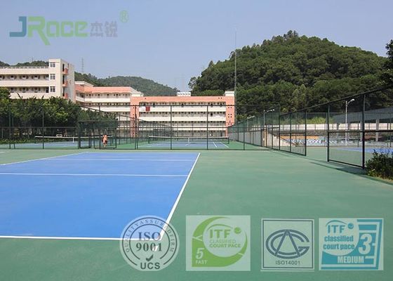 Basketball Badminton Acrylic Sports Surface , Multi Use Sports Court Hard Flooring