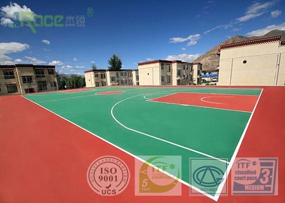 Non Toxic Fadeless Multifunctional Sport Court Rubber Flooring Customized Color