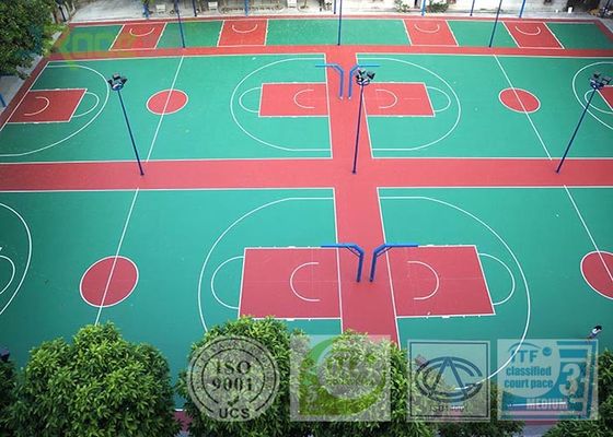 Multifunctional Open Tennis Court Surface Anti Slip Floor Customization Available