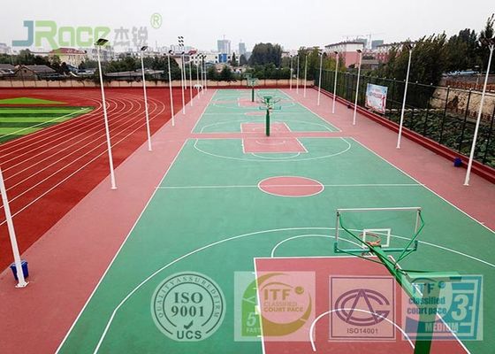 Quick Construction Basketball Sport Court Flooring Shock Absorption 29% Rebound Value