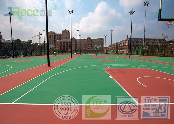 Durable Multipurpose Sports Court Surface , Rubber Court Flooring Liquid Paint