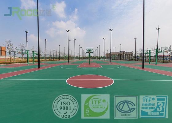 Durable Multipurpose Sports Court Surface , Rubber Court Flooring Liquid Paint