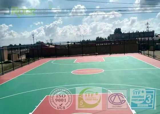 Silicon PU Outdoor Sports Field Surfacing Latest Technology For High School