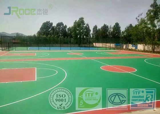 Anti Slip Elastic Synthetic Basketball Court Flooring For International Match