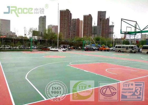 Wear Resistant Outdoor Basketball Court Flooring , Multi Purpose Outdoor Sports Courts