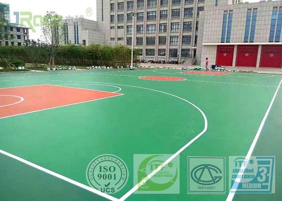 University Stadium Basketball Sport Court Materials PU Surfacing High Elasticity Cushion