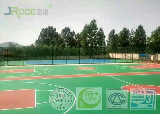 Durable Multipurpose Sports Court Surface , Rubber Court Flooring Liquid Paint