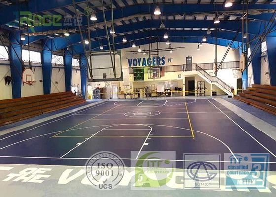 Outdoor Removable Multifunctional Sport Court Flooring Customized High Wearing Resistance