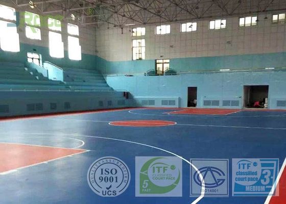 Outdoor Removable Multifunctional Sport Court Flooring Customized High Wearing Resistance