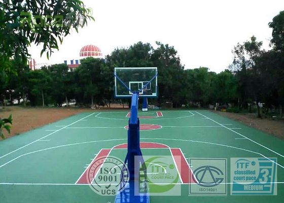 Wear Resistant Outdoor Basketball Court Flooring , Multi Purpose Outdoor Sports Courts