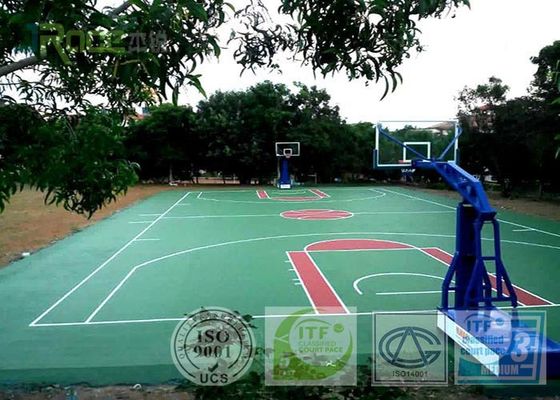 University Stadium Basketball Sport Court Materials PU Surfacing High Elasticity Cushion