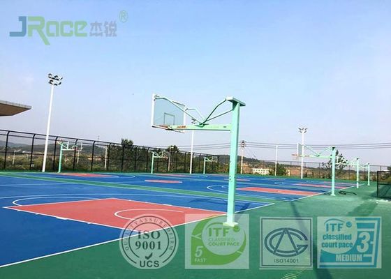 University Stadium Basketball Sport Court Materials PU Surfacing High Elasticity Cushion