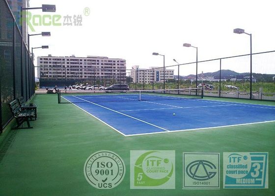 All Weather Acrylic Sports Flooring Tennis Court Covering For High School / College