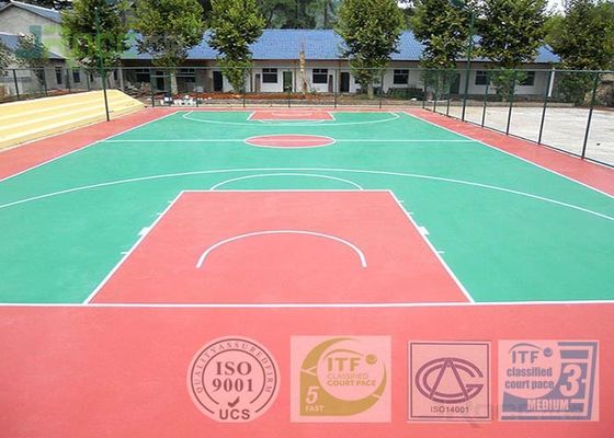 Internation Standard Sport Court Flooring Athletic Rubber Liquid System