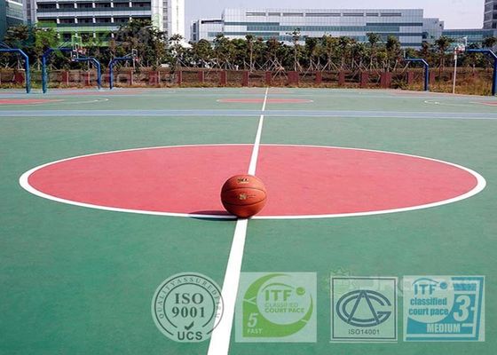 Tough Flexible Sport Court Flooring Badminton Court Tiles Non Deformation