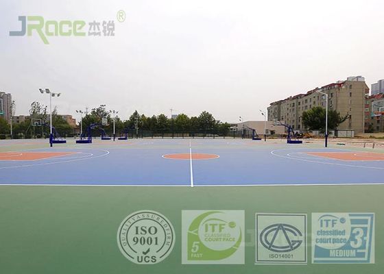 Water Resistant Sport Court Flooring , Artificial Tennis Court Surfaces