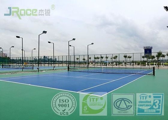 Indoor / Outdoor Acrylic Tennis Court Flooring Materials Seamless Design