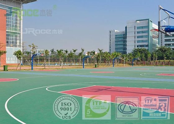 Durable Multipurpose Sports Court Surface , Rubber Court Flooring Liquid Paint