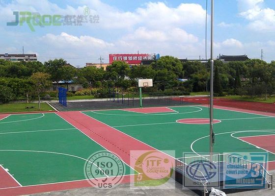 One Component Polyurethane Outdoor Sports Flooring , Badminton Court Surface