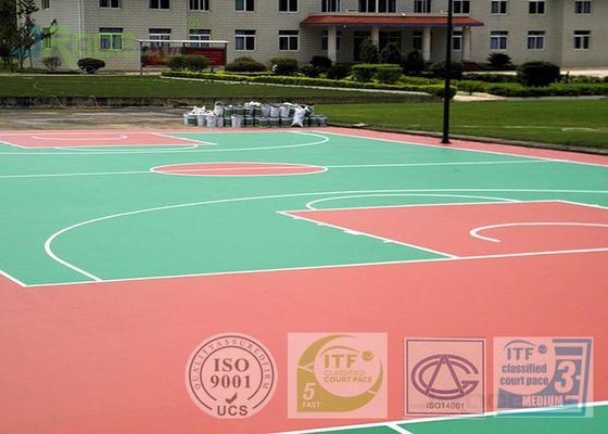 Comfortable Multipurpose Sports Court Flooring , Basketball Court Surfaces