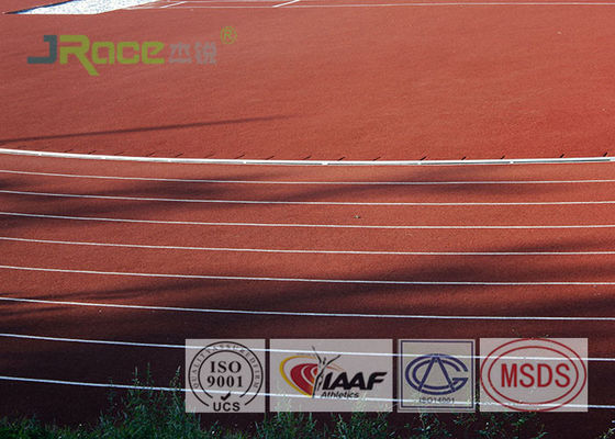 Full Pur Jogging Track Flooring Outdoor Sport Surface Weather Resistant