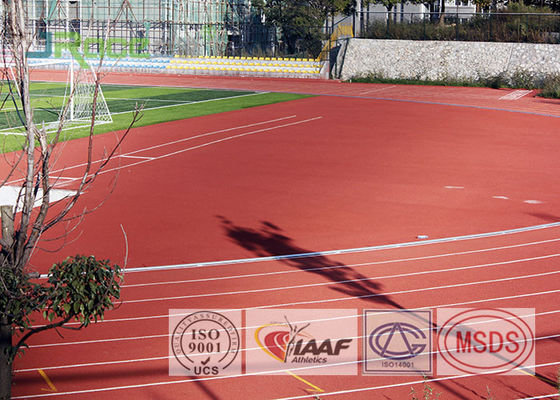 Playground Jogging Track Flooring High Deformation Recovery , 2.2 Mm Vertical Deformation