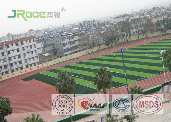 Full Pur Jogging Track Flooring Outdoor Sport Surface Weather Resistant