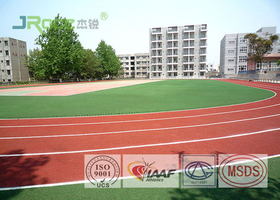 Sandwich System Polyurethane Track Surface 13MM Thickness For Outdoor Sports Flooring