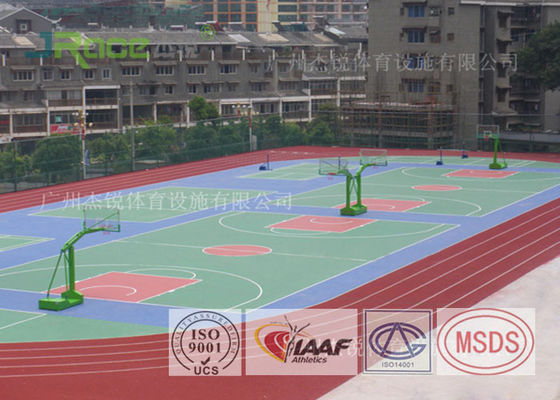 Elastic Bottom Artificial Tennis Court Surfaces Custom Design For College