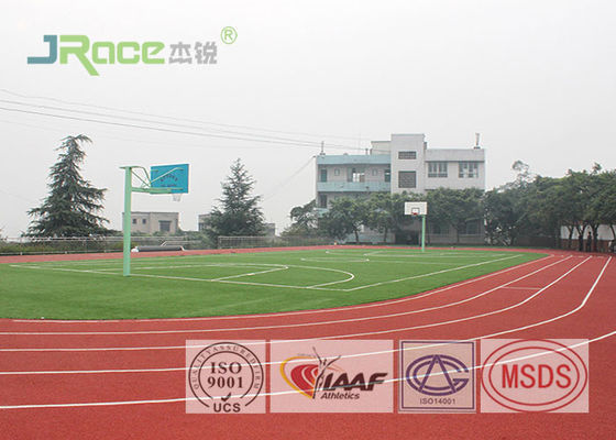 Commercial Athletics Running Track Flooring Water Based Polyurethane Materials