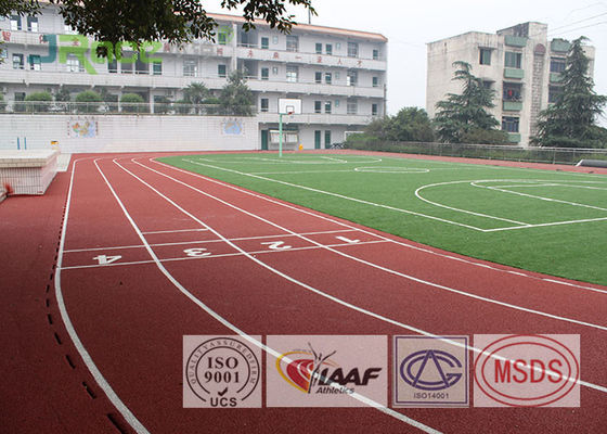 Sandwich System Synthetic Jogging Track Flooring Anti Static For Exterior Sports