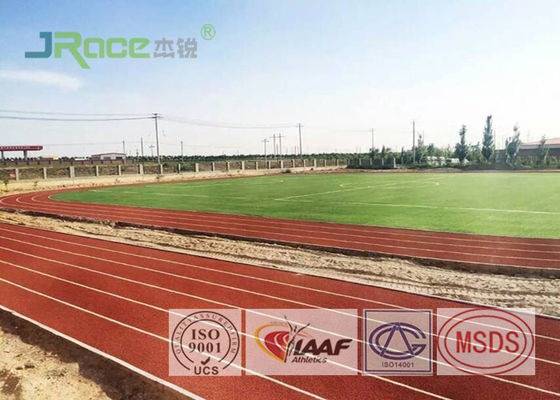 Economical Jogging Track Flooring , Ventilative Olympic Track Surface Material