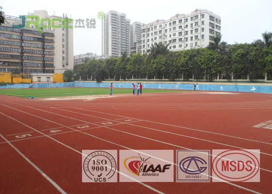 Economical Jogging Track Flooring , Ventilative Olympic Track Surface Material